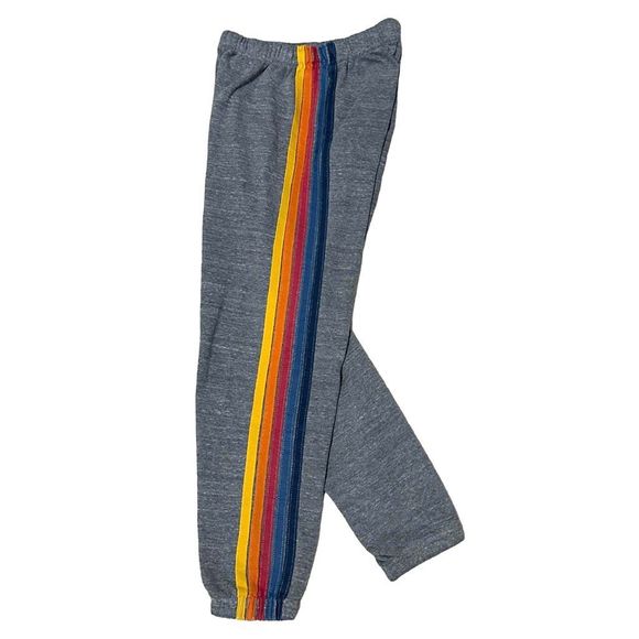 SOLD !Aviator Nation Heather Gray/ Classic 5 Stripe Jogger Sweatpants , XS - Picture 14 of 14